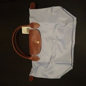 Longchamp Le Pliage Small Tote in Blue Mist